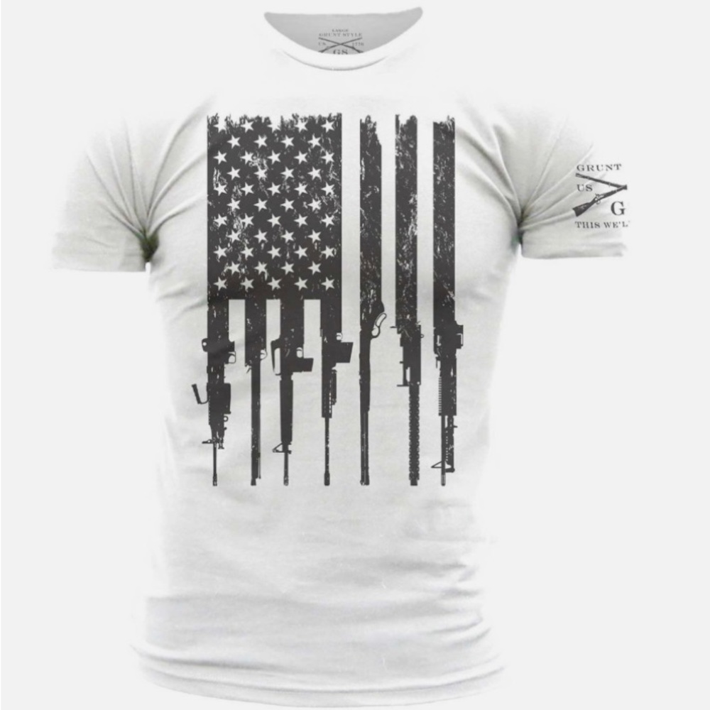 Grunt Style Rifle Flag T-shirt